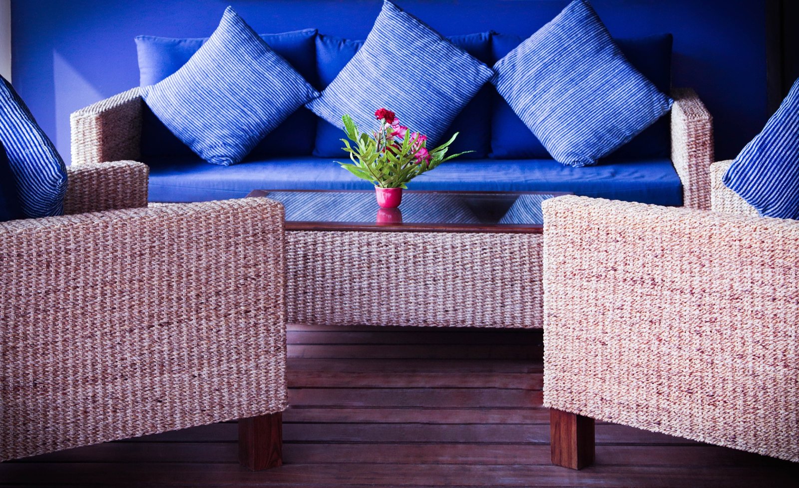 Rooftop views over Luang Prabang old town from Indigo House