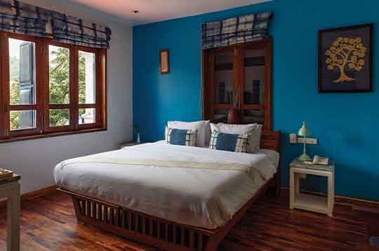 Deluxe twin room with garden view at Indigo House